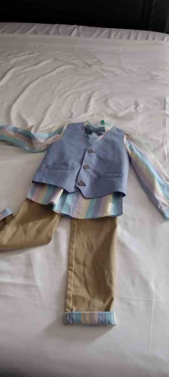 5t boys pant vest outfit