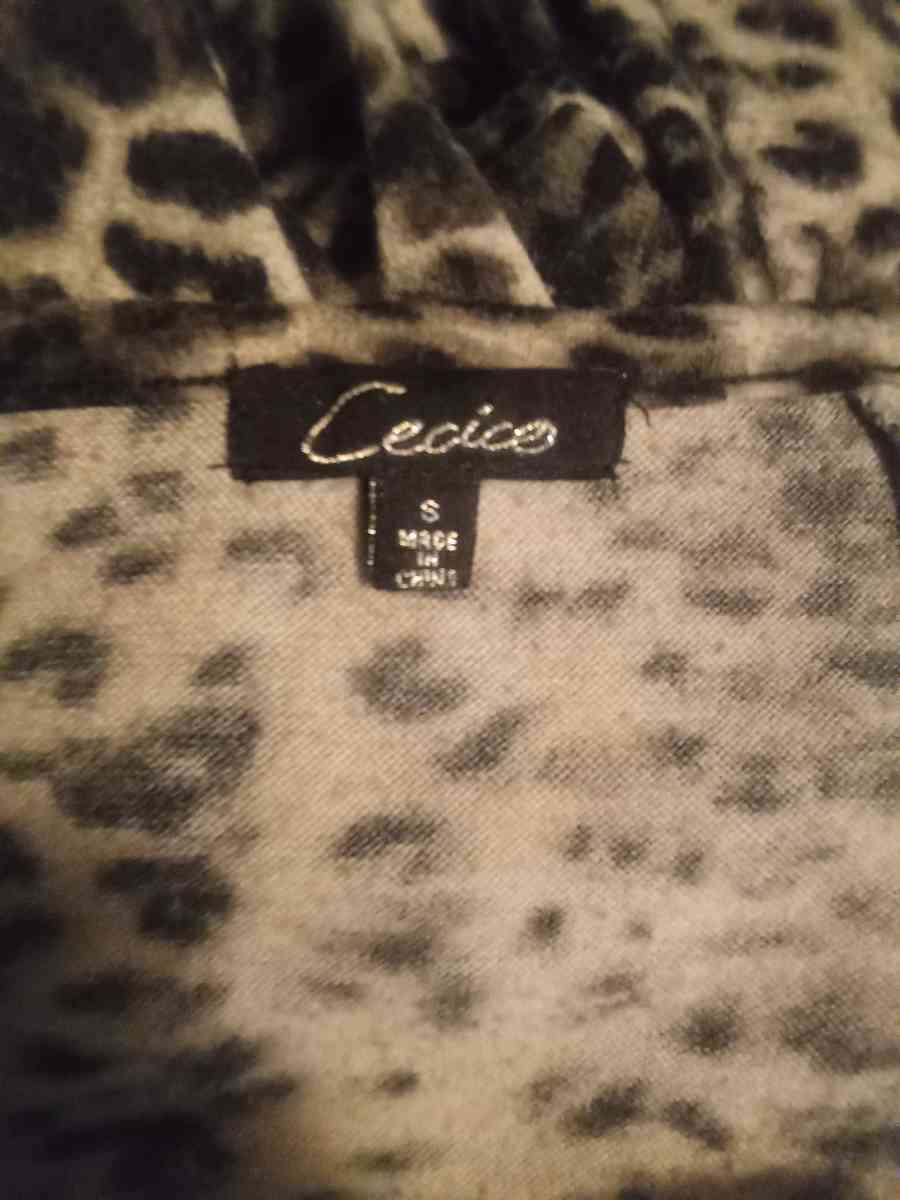 Cecico Small Leopard Print Shrug Cardigan