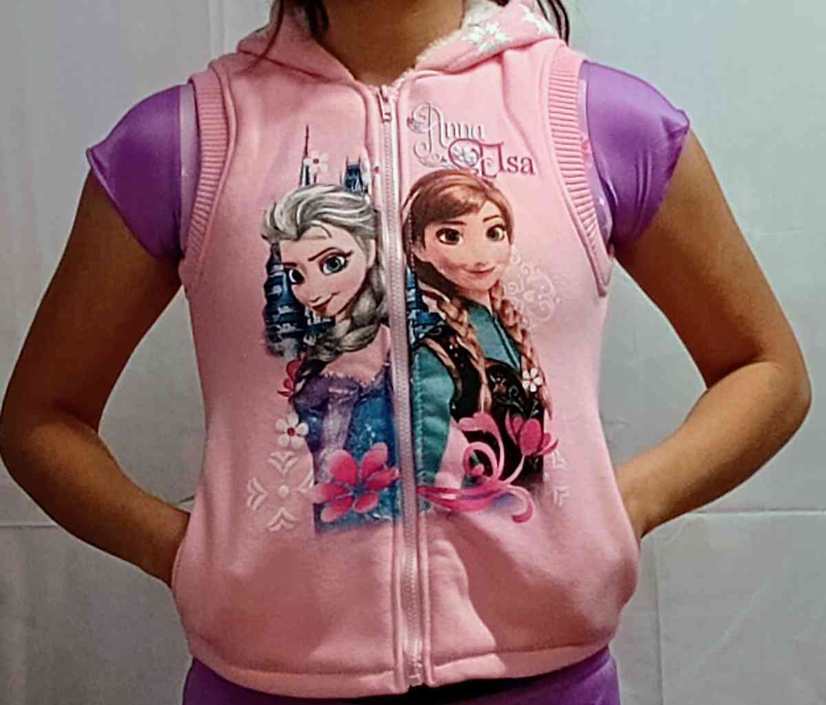 chaleco aborregado para nia