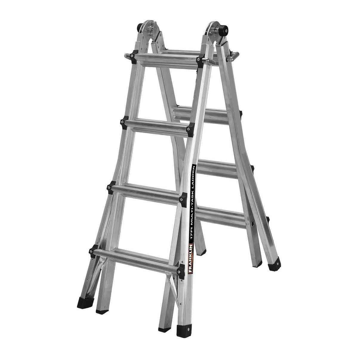 Franklin adjustable height folding ladder