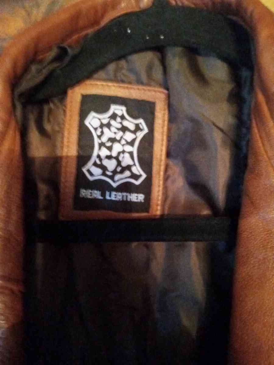 Mens vintage leather jacket