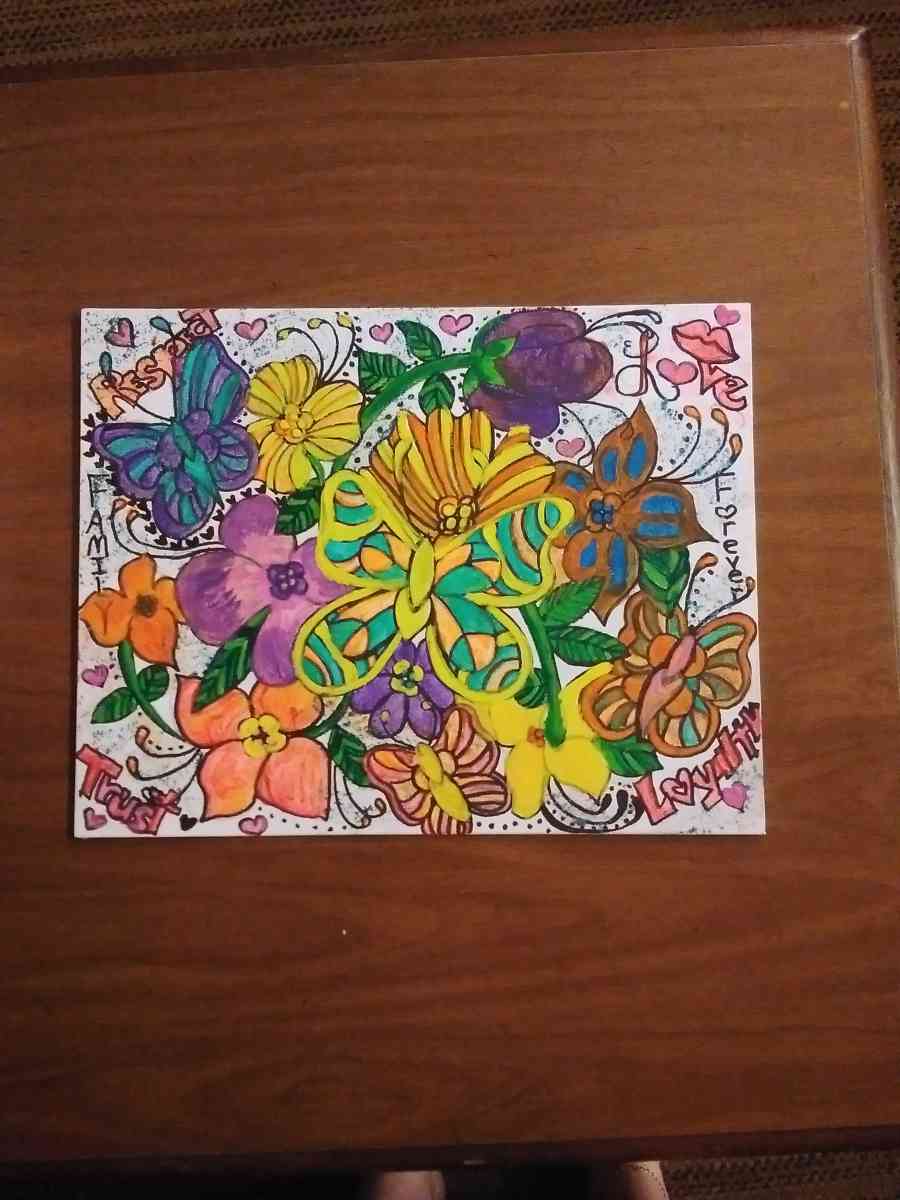floral painting