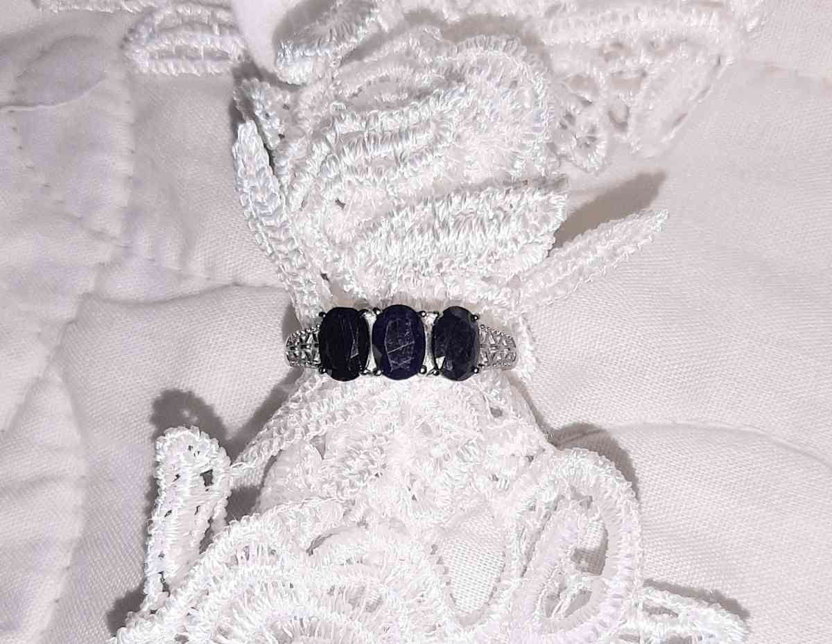 Midnight Sapphire Ring  Size 10