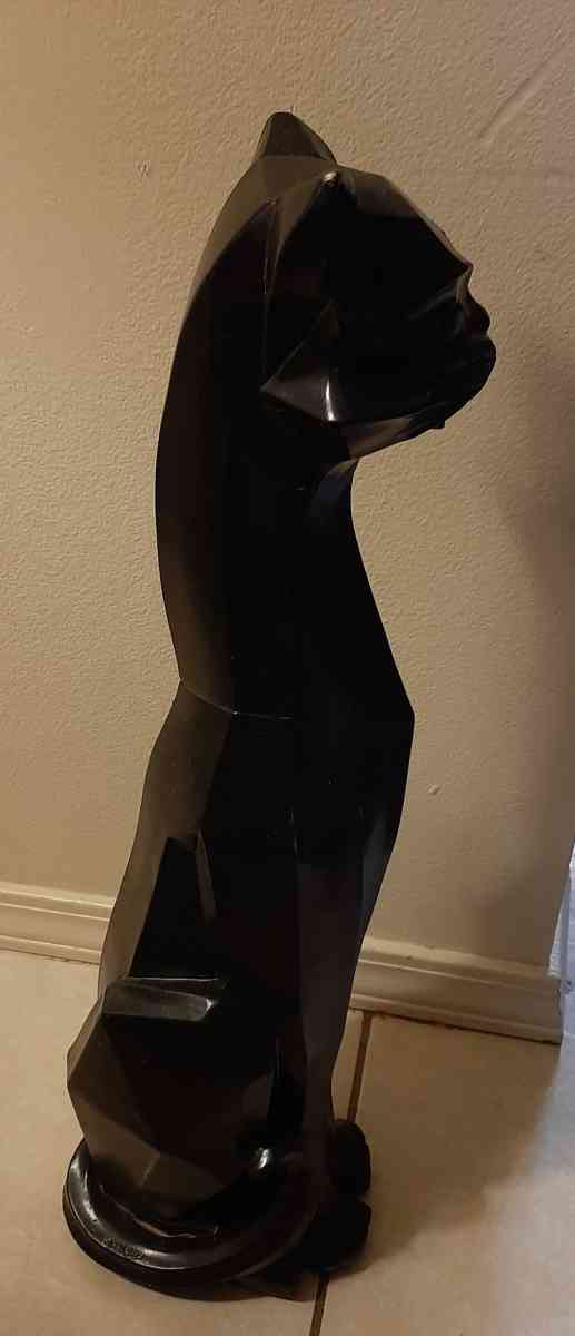 vintage Black Cat Statue