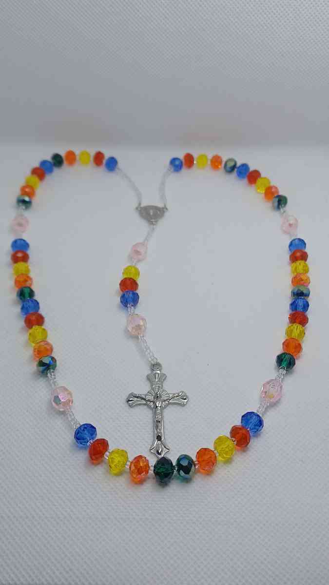 rainbow colors rosary