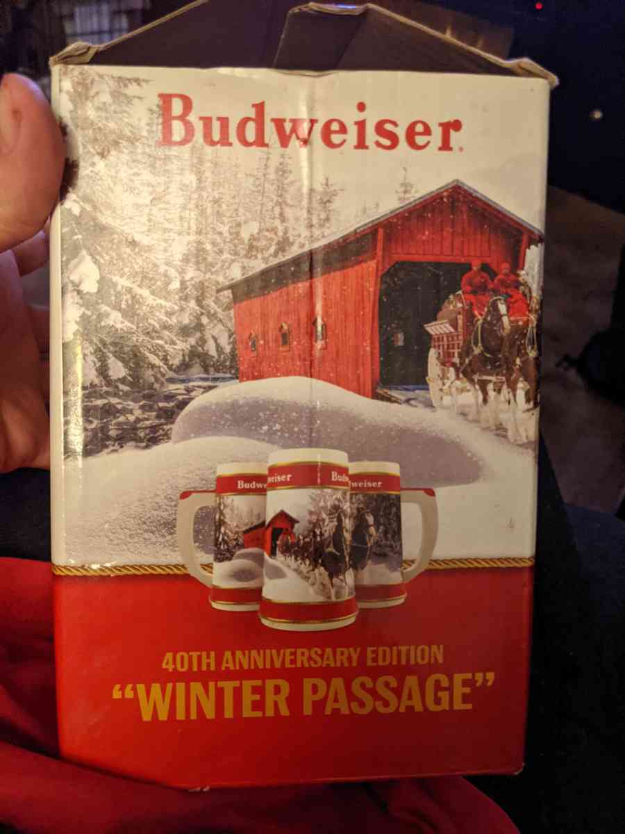 40th anniversary edition Budweiser stien