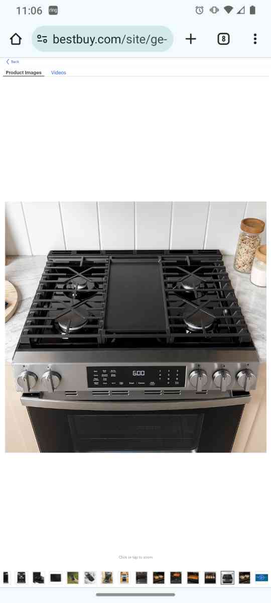 New GE stove with built in AIR fryer
