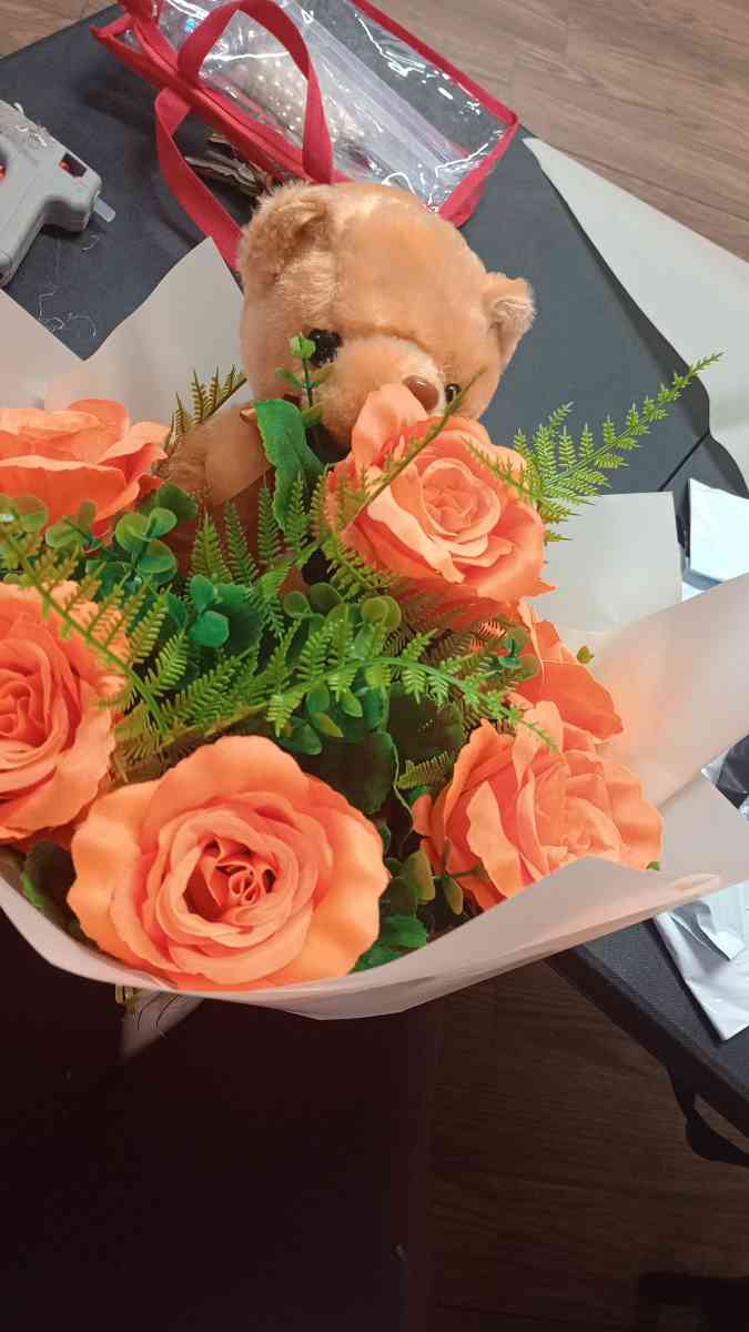 ramos de rosa artificiales