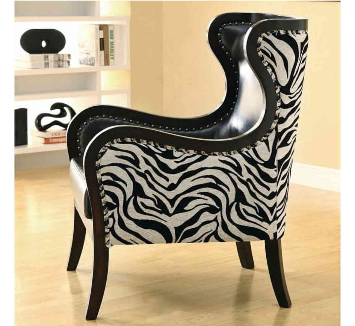 zebra accent chairs