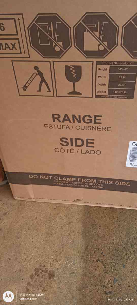 New GE stove with built in AIR fryer