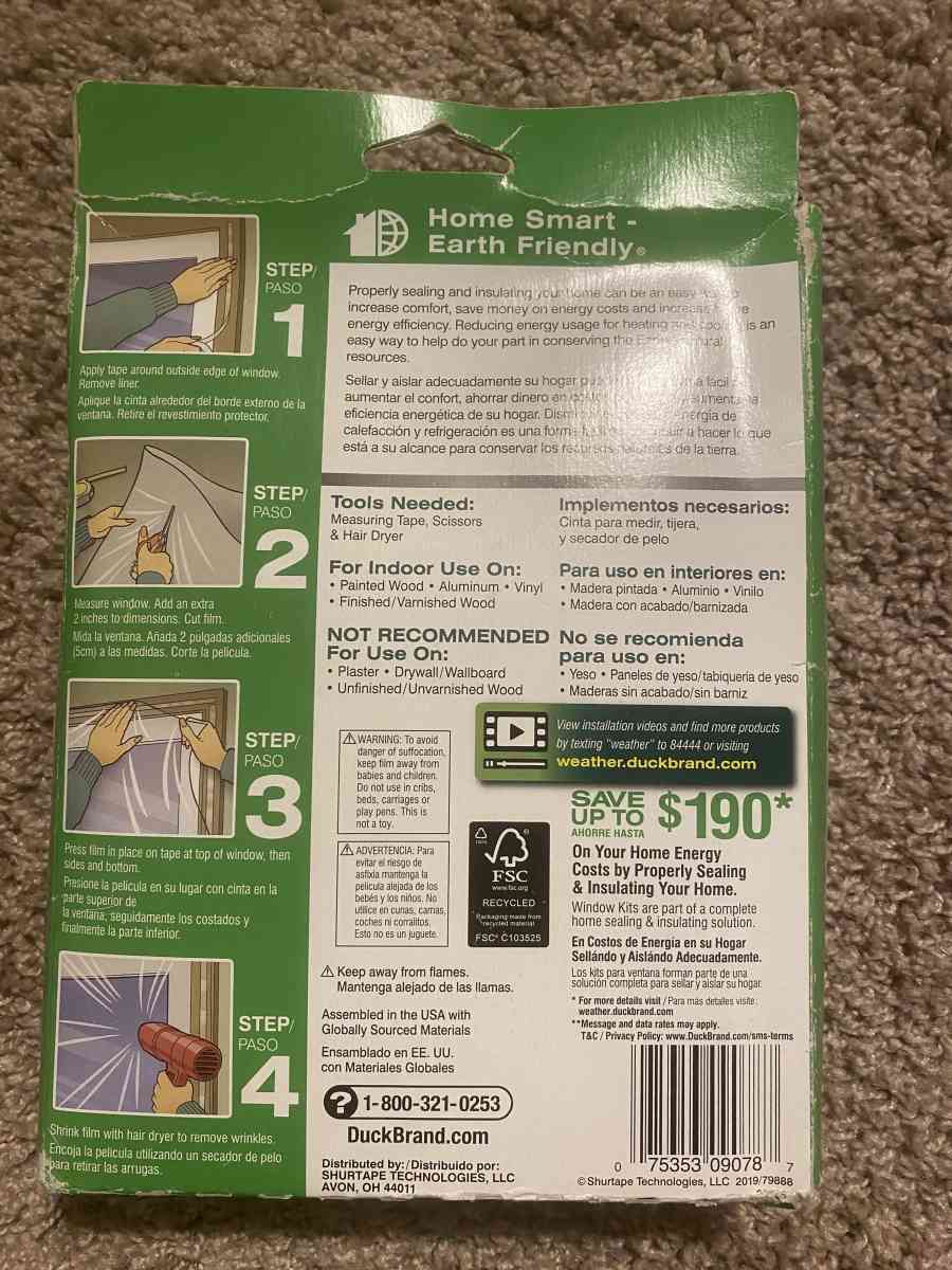 Duck Window Kit AND Duck Faucet Cover