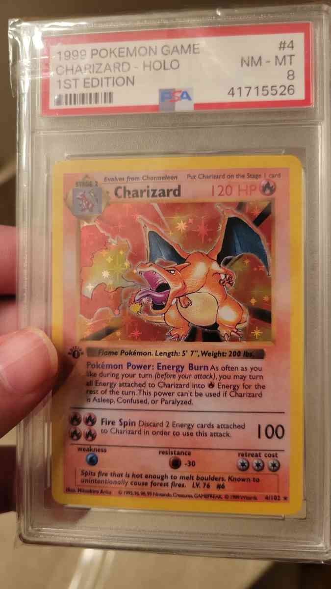 1st edition hol charizard card