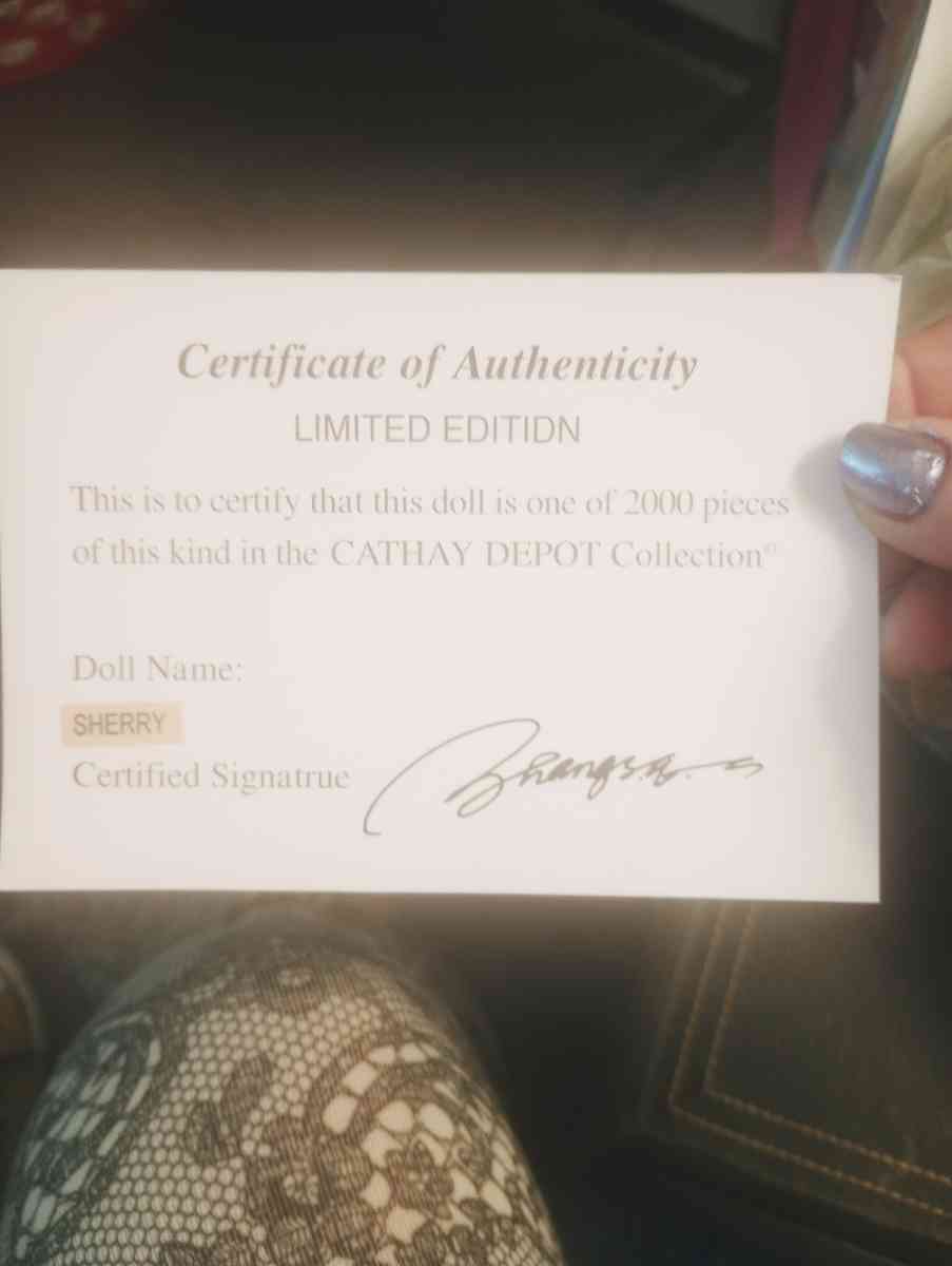 Sherry a Cathay Collection Porcelain Victorian Doll