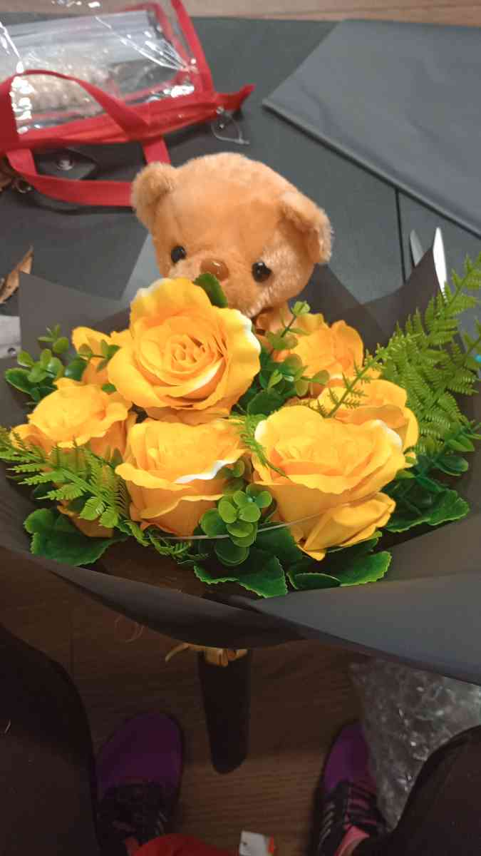 ramos de rosa artificiales