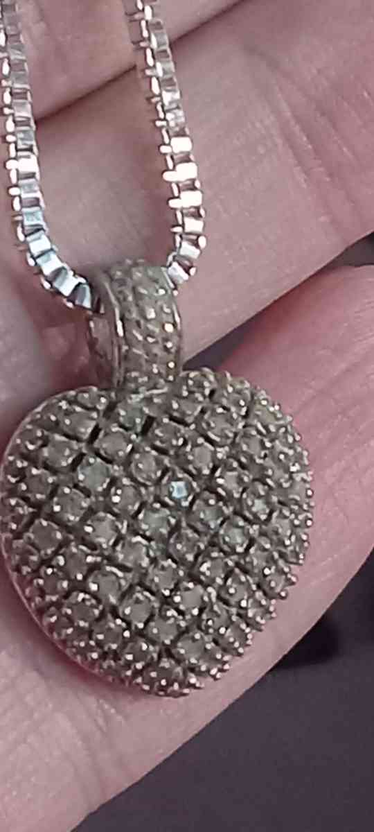 925 sterling silver heart pendant