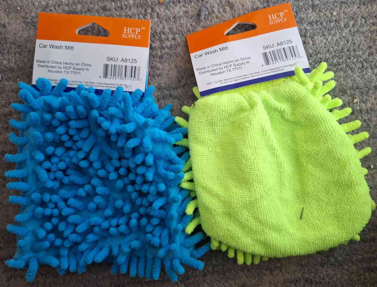 car wash mits