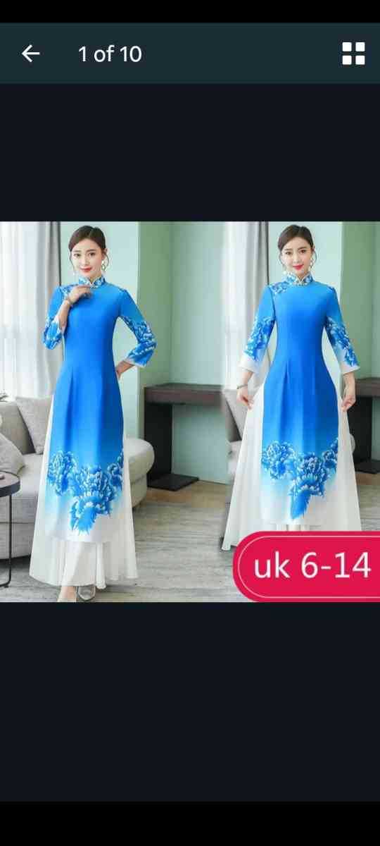 Blue Asain Womens Outfit