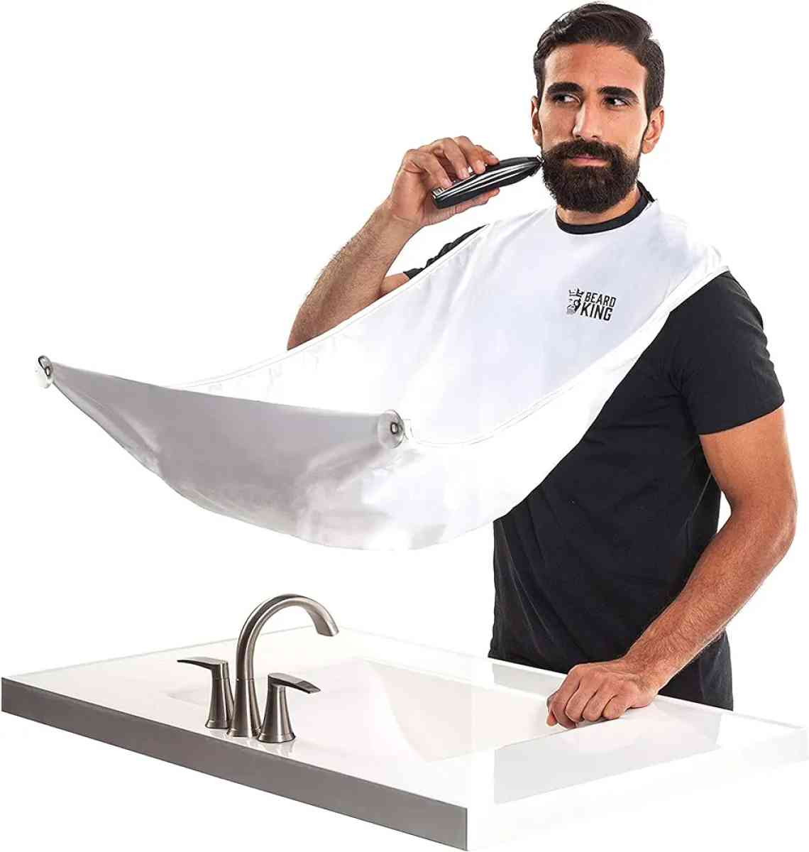 BEARD KING Beard Bib Apron  Shaving Set for Dad  As Seen on