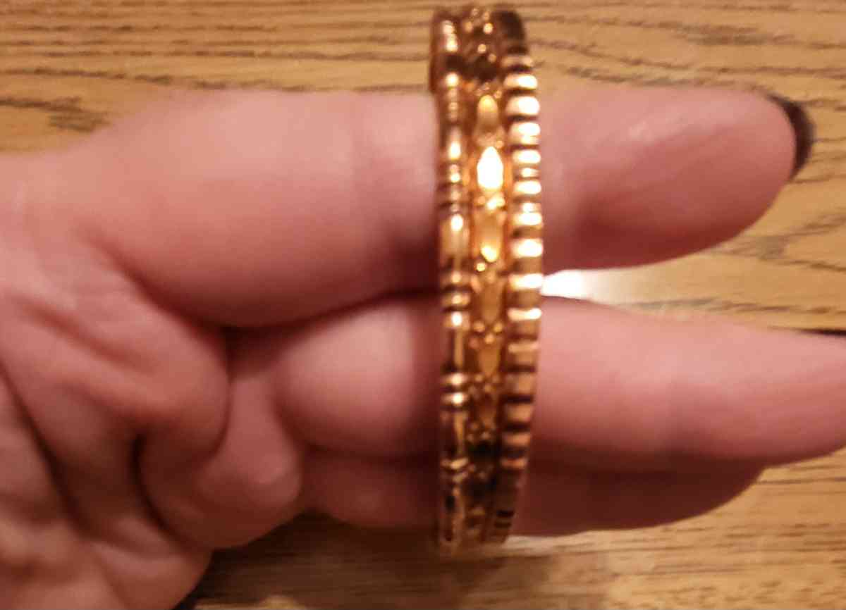 3 copper bracelets