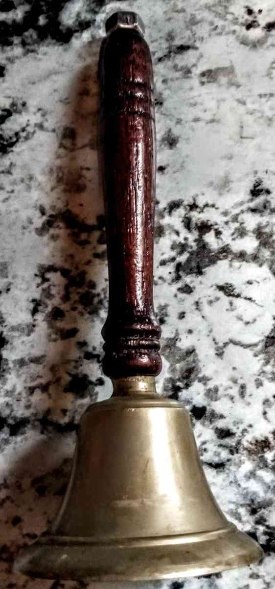 Brass Bell with Wooden Handle