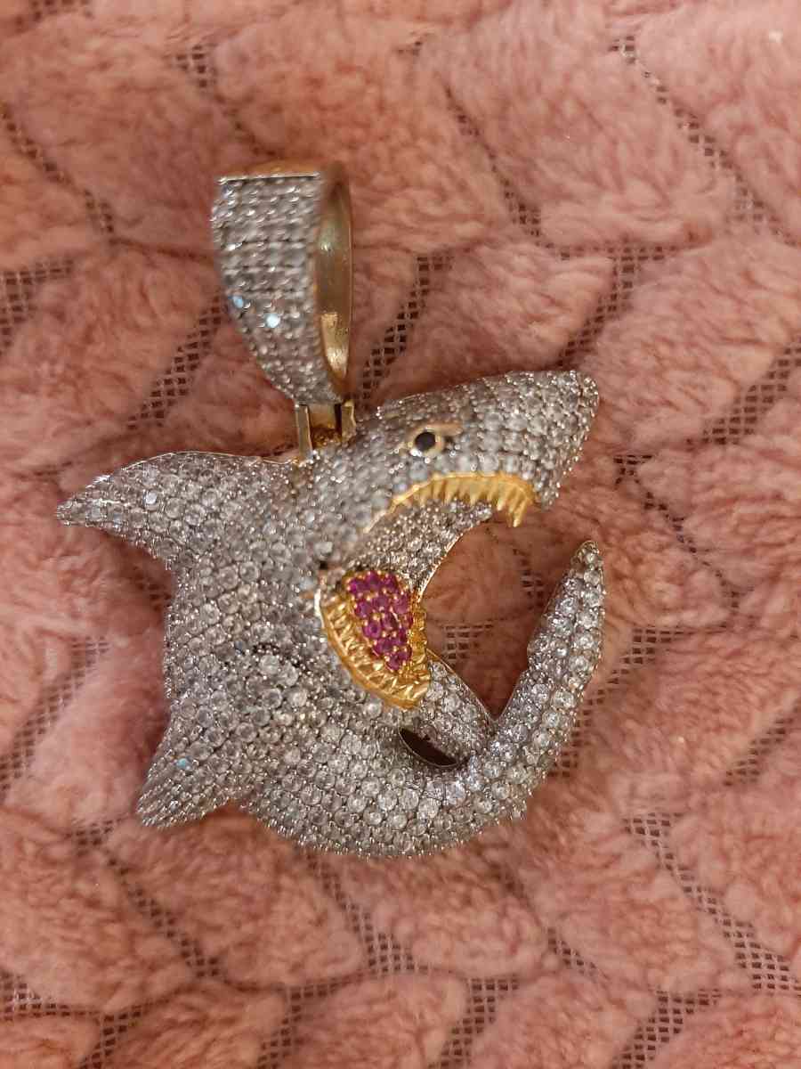 Faux SHARK PENDANT