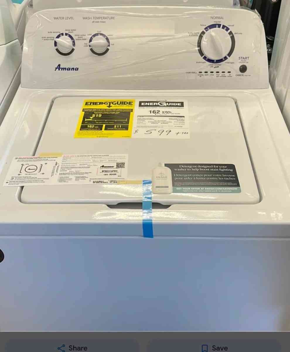 New In Box Amana Washer