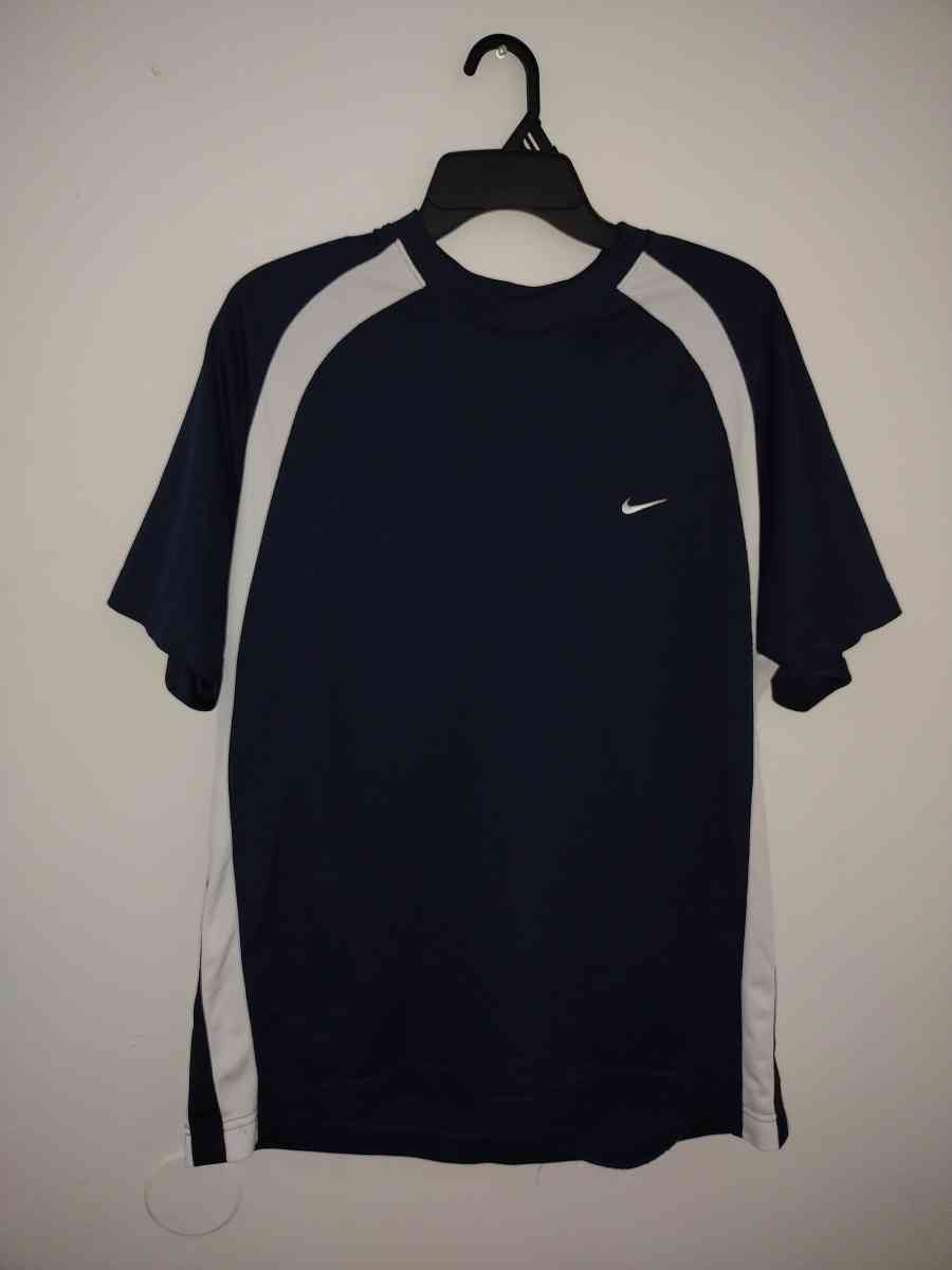 NIKE Mens Blue White Athletic TShirt SIZE XL