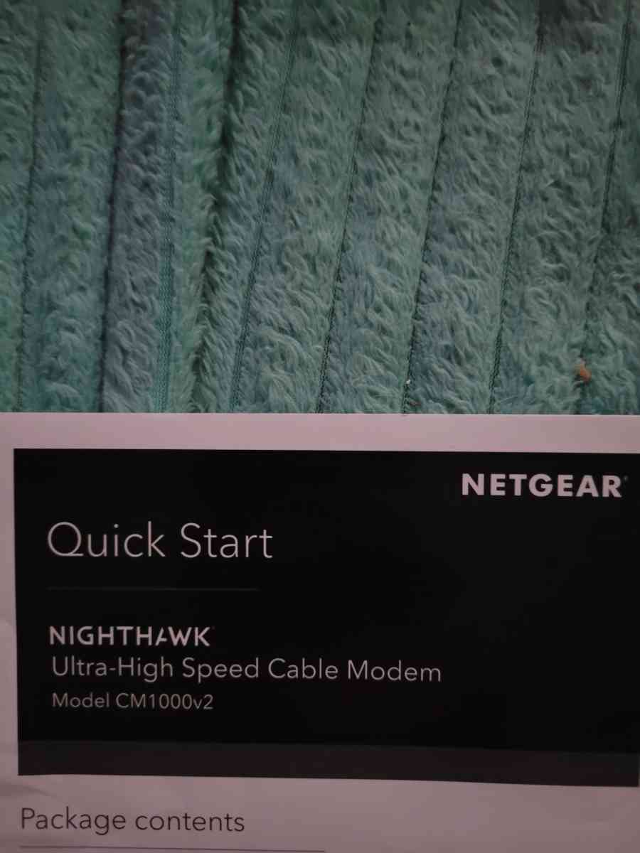 Nighthawk Netgear cable modem