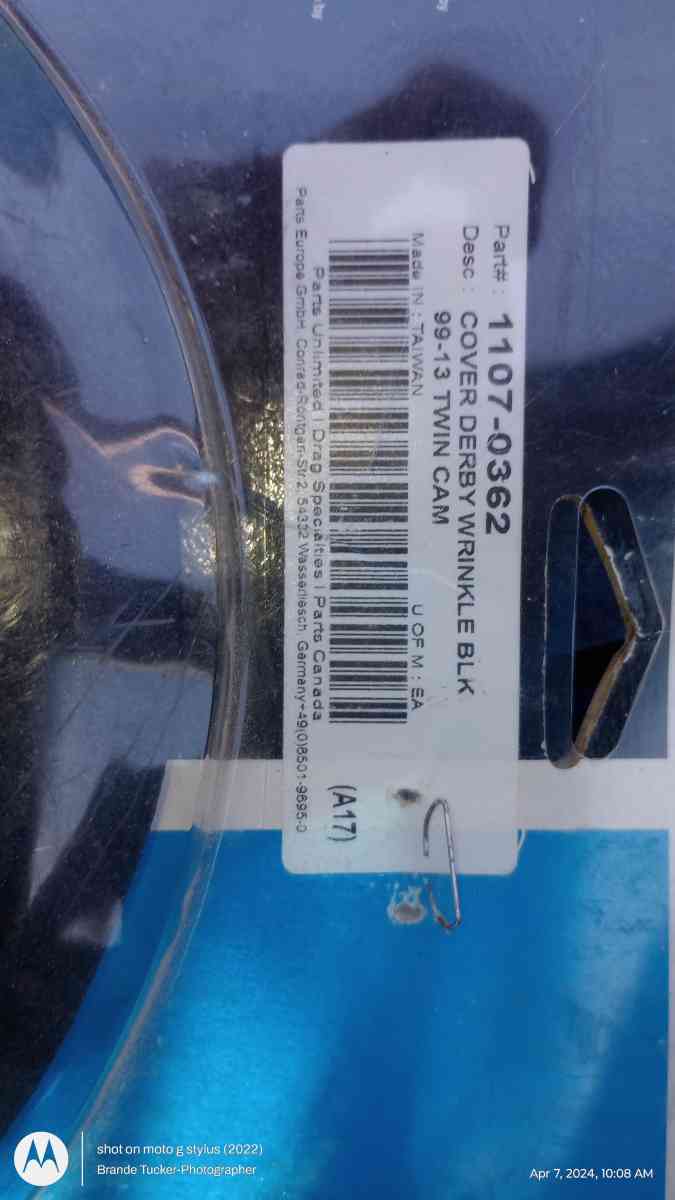 Drag Specialties Derby Cover Wrinkle Black