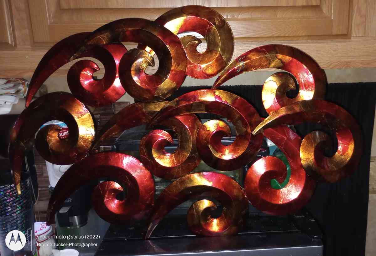 3D metal Chinese wind or abstract wall art