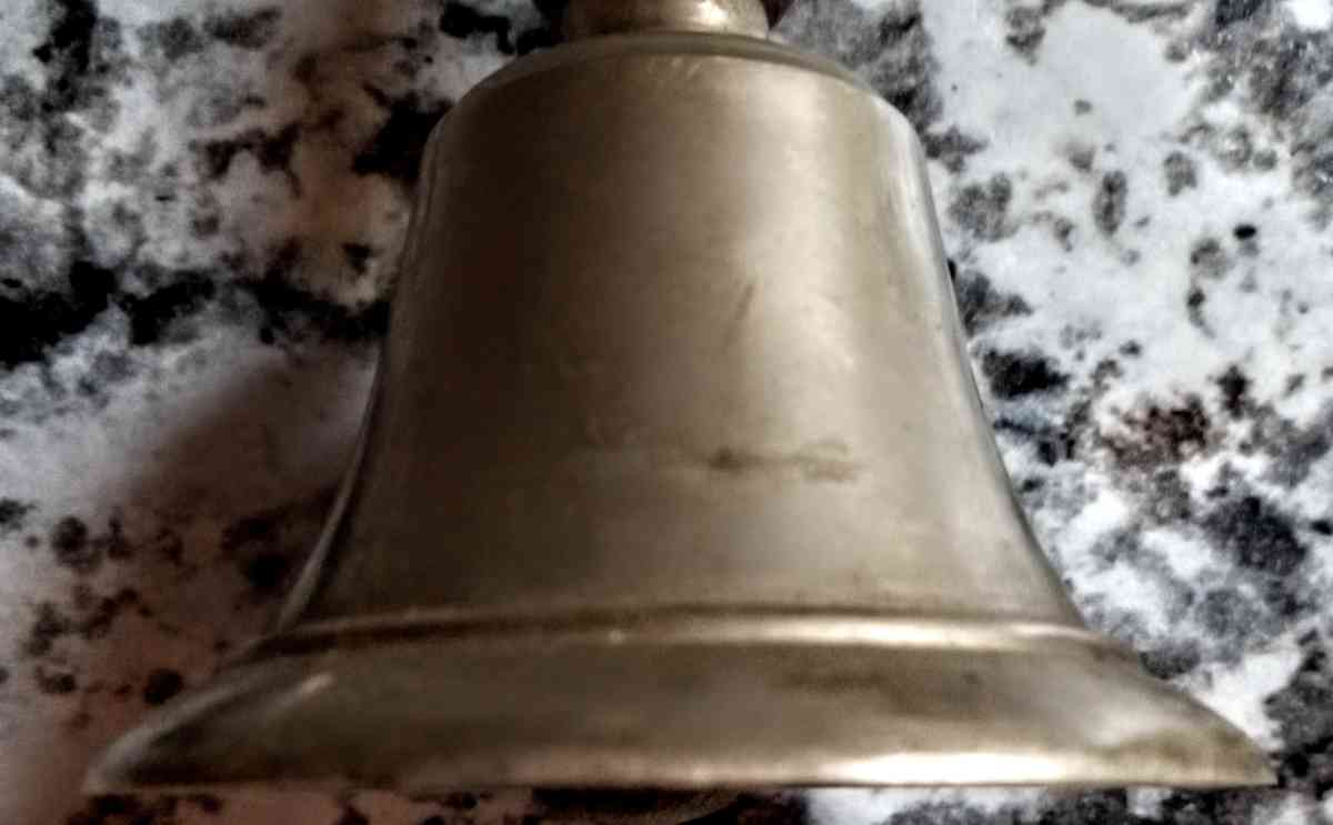 Brass Bell with Wooden Handle