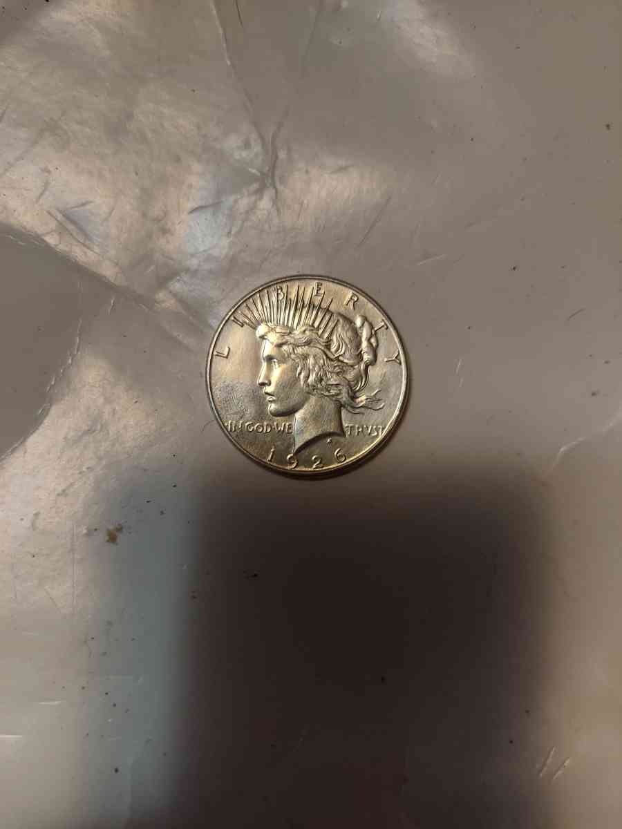 This is a nineteen twenty six s peace dollar Van four harder