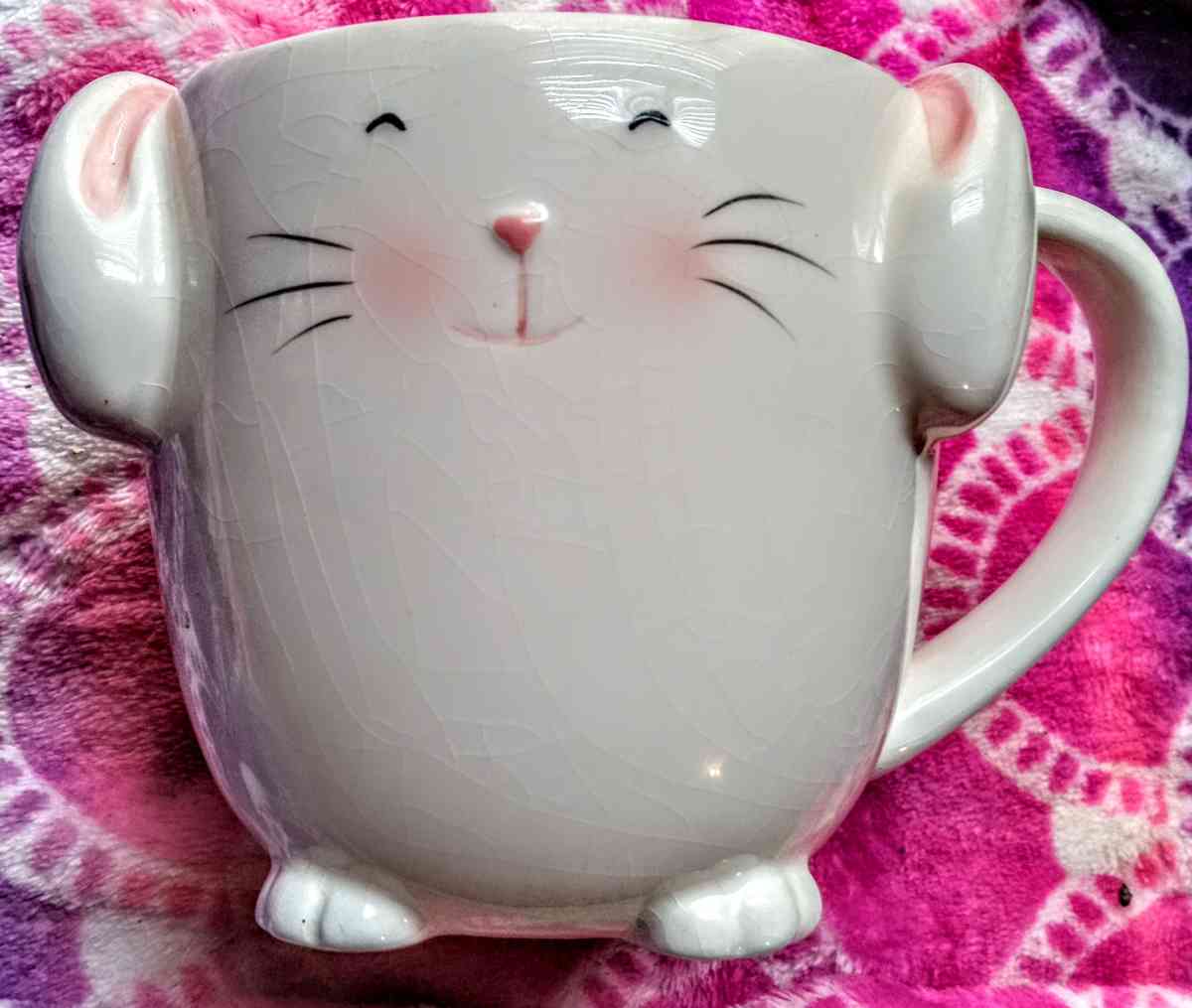 White Ceramic Bunny Mug