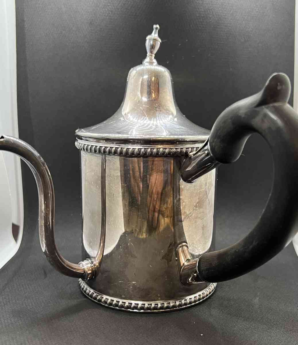 Wonderful Old Vintage Sliver Plated Tea Pot With Birtsh Lago