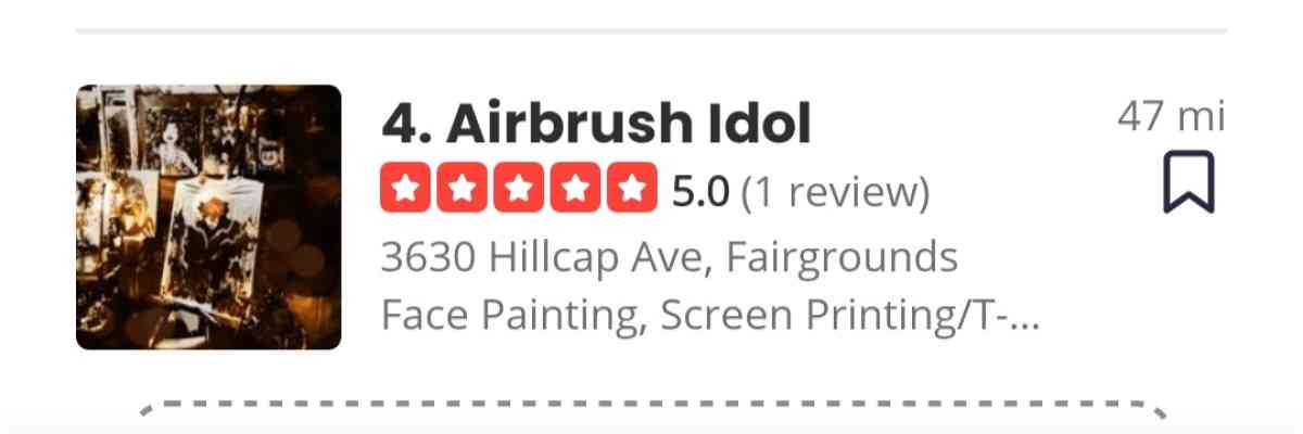 Airbrush Art and Party Event Favors