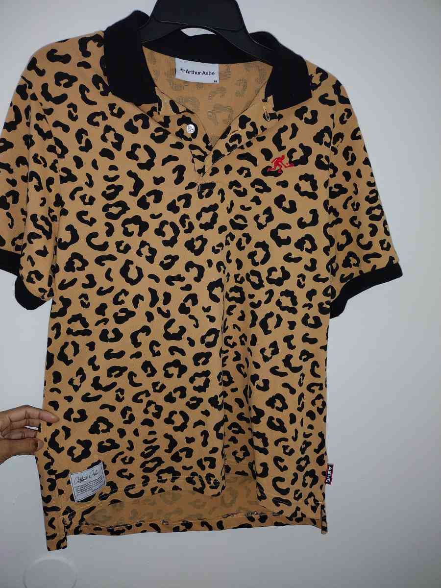Arthur Ashe Leopard 1968 Tennis Tee