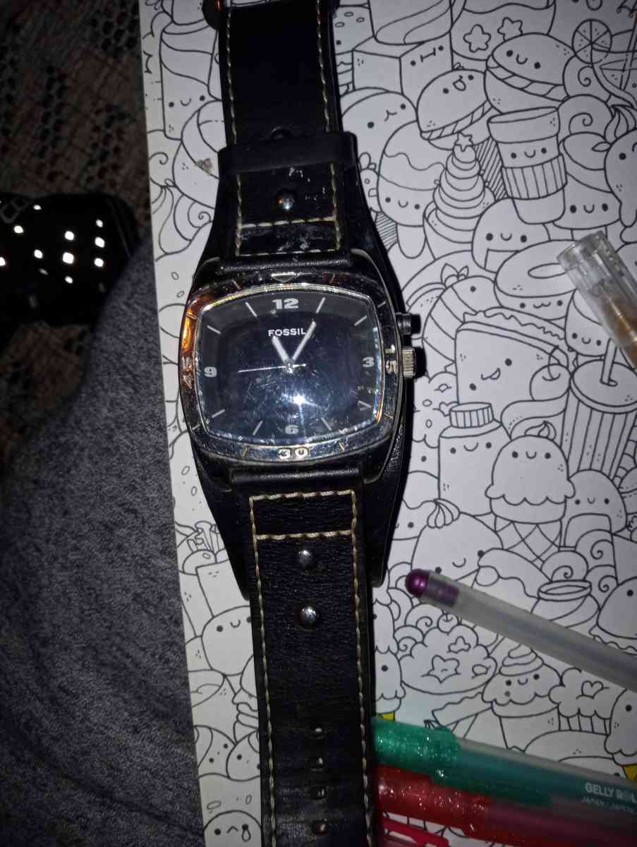 fossil big tic tac watch