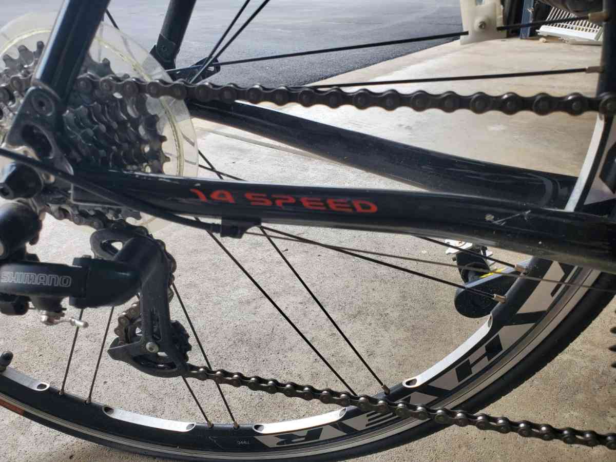 It is a like new bicycle  It has 14 speed