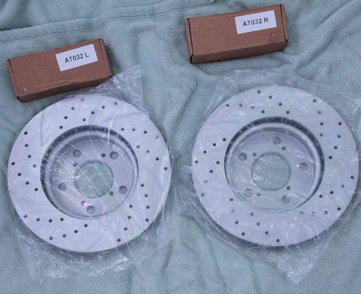 Front  Rear Drilled Brake Rotors For Honda Civic 2007