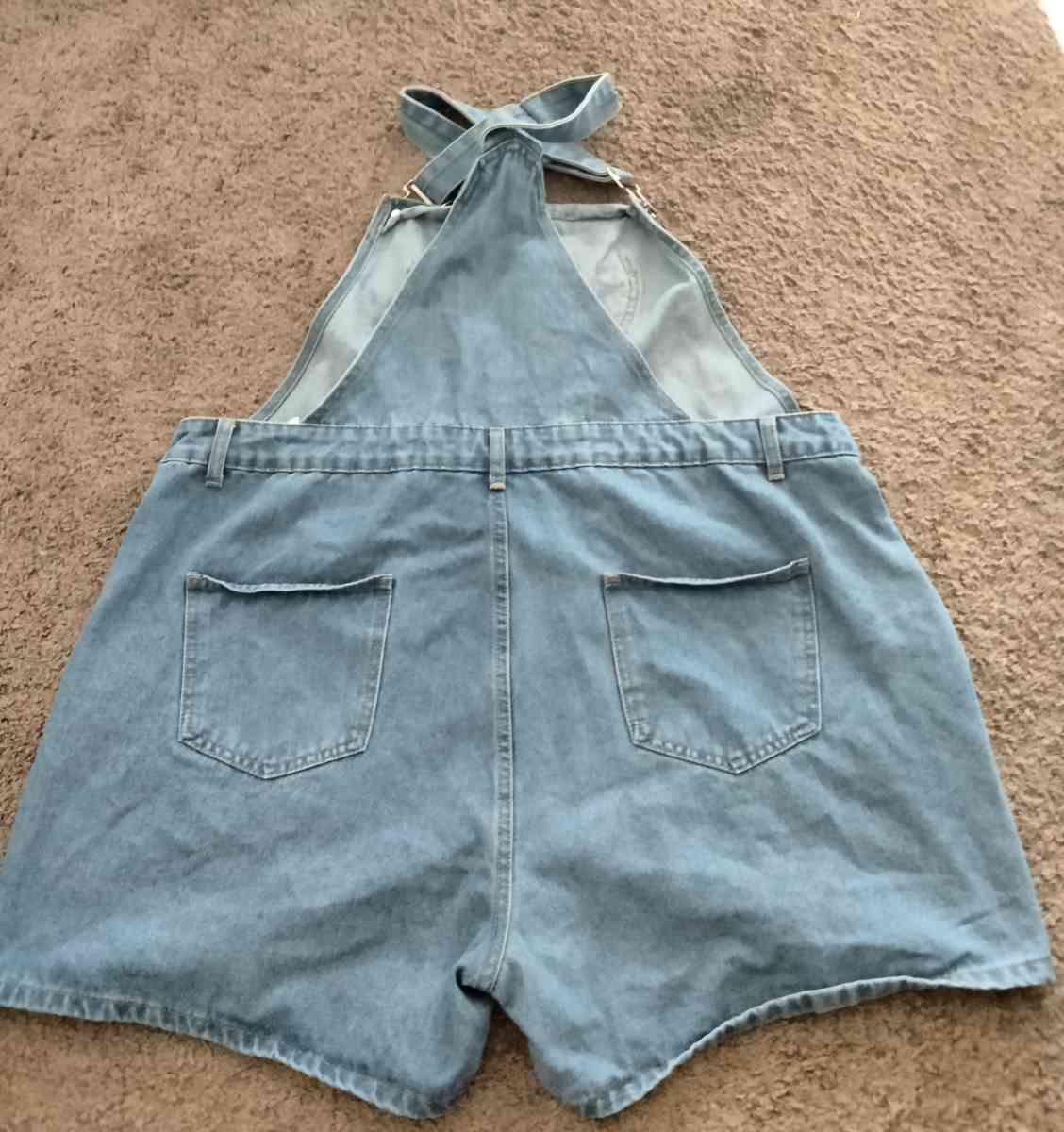 3xl heart pocket overalls