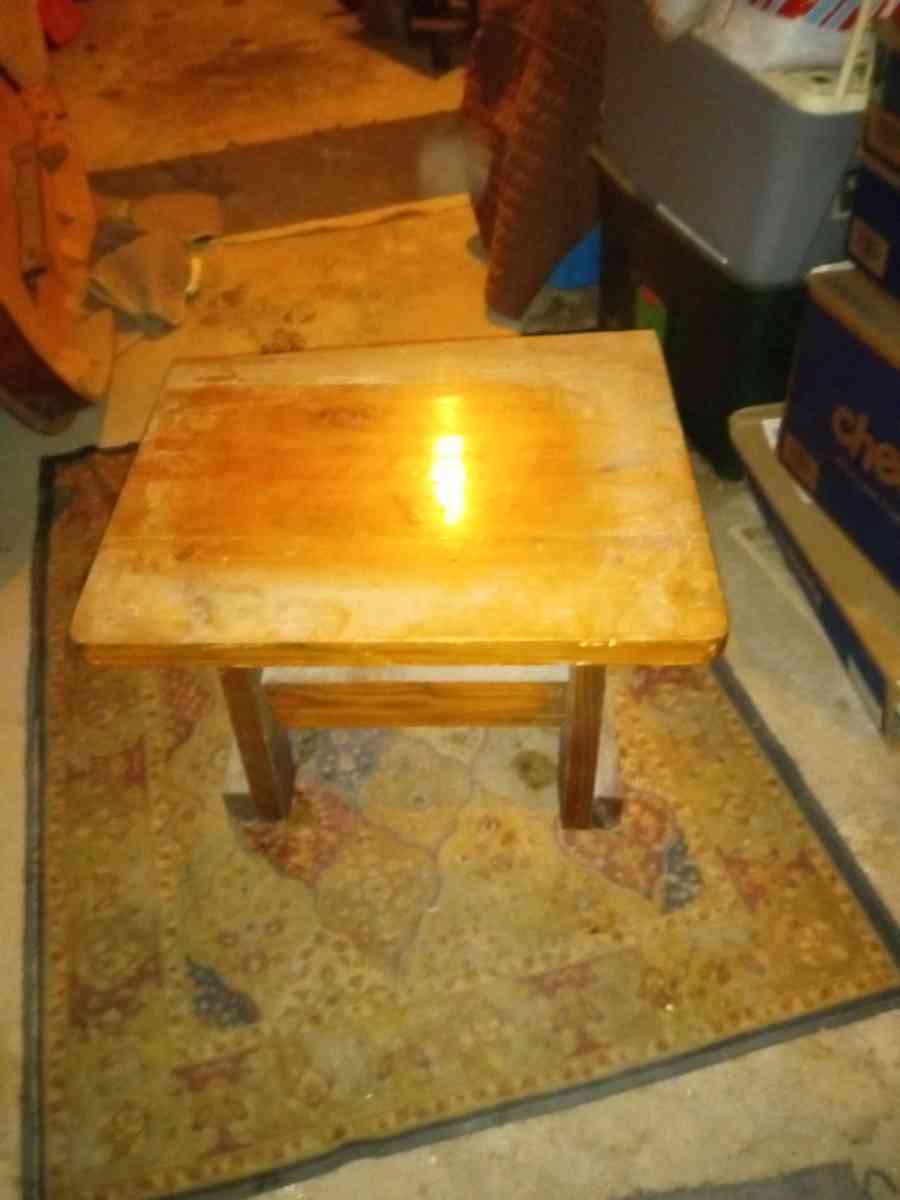 wooden end table