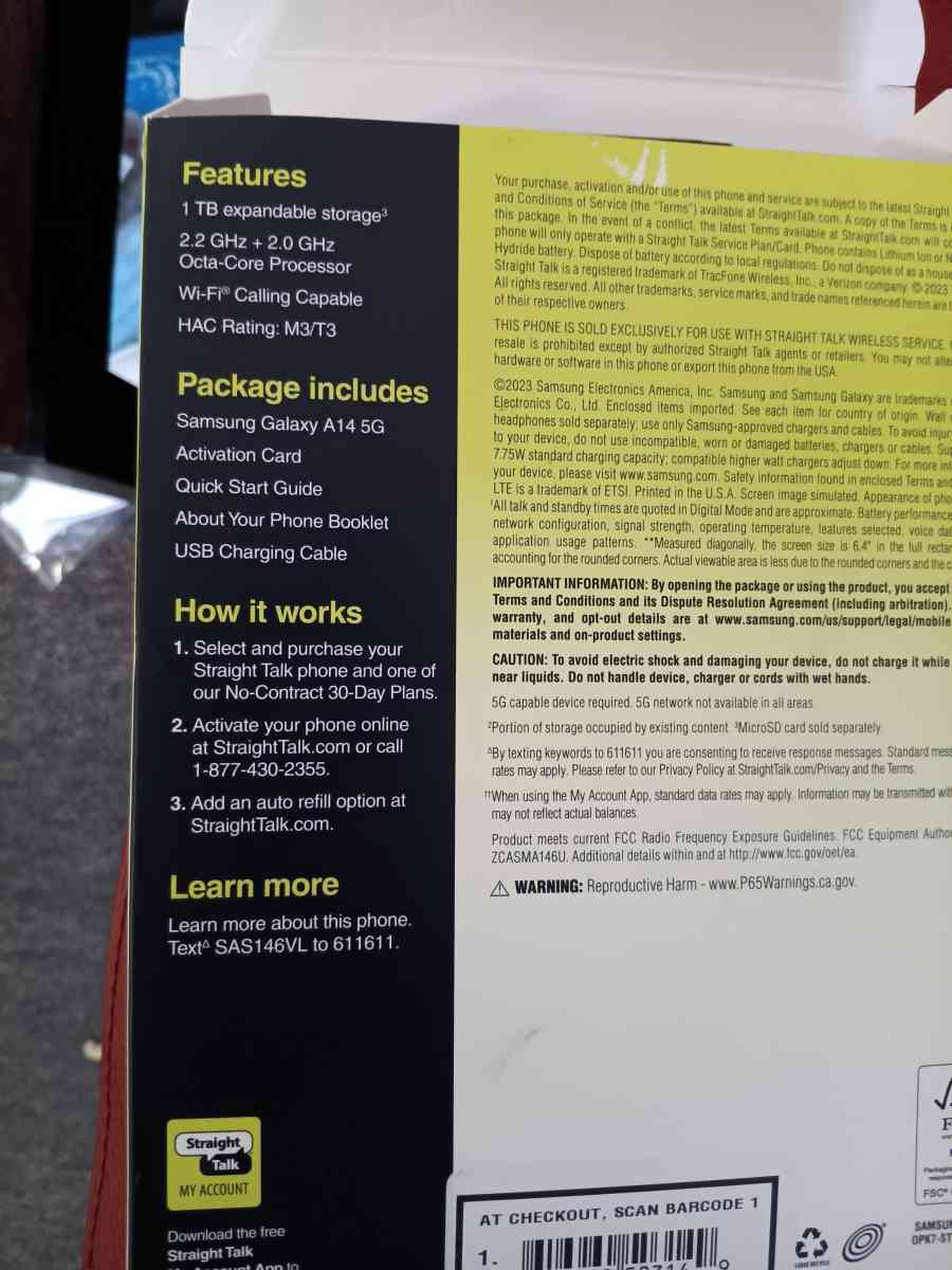 Samsung Galaxy A14 5g and OtterBox Case