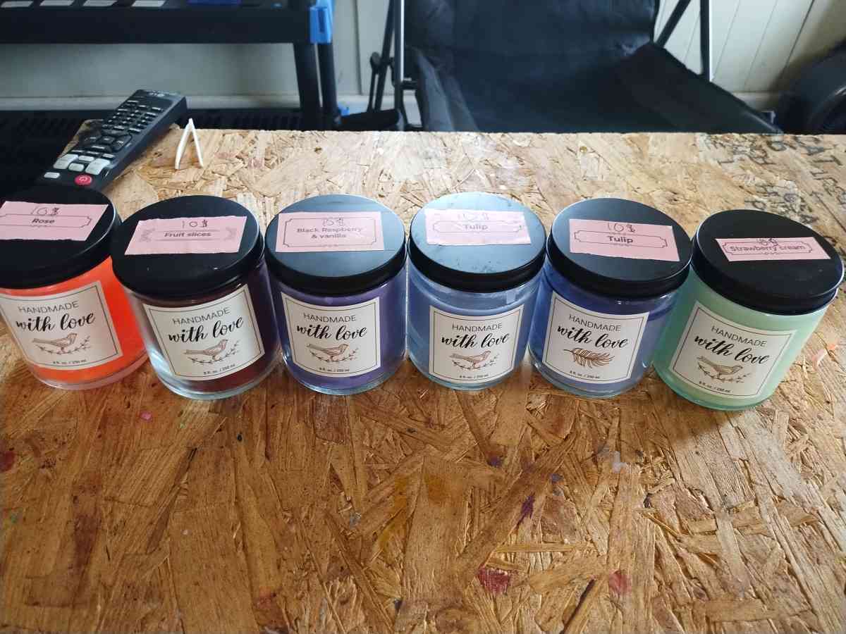 homemade candles