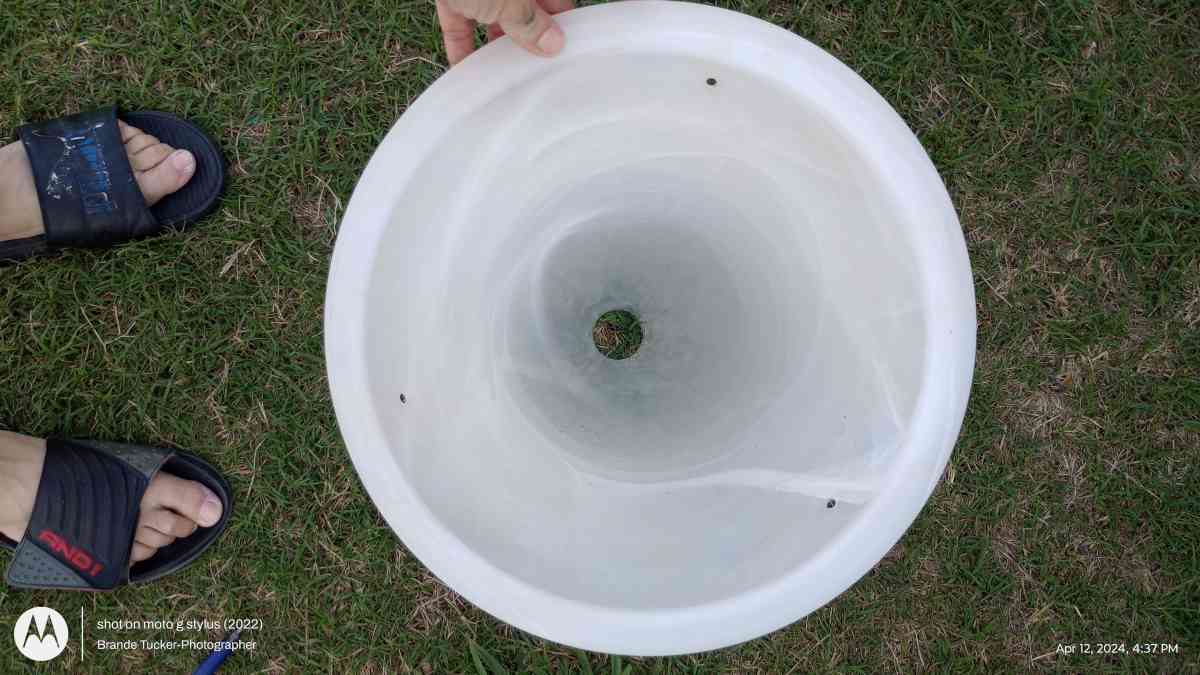 large Milky White swirl glass light dome