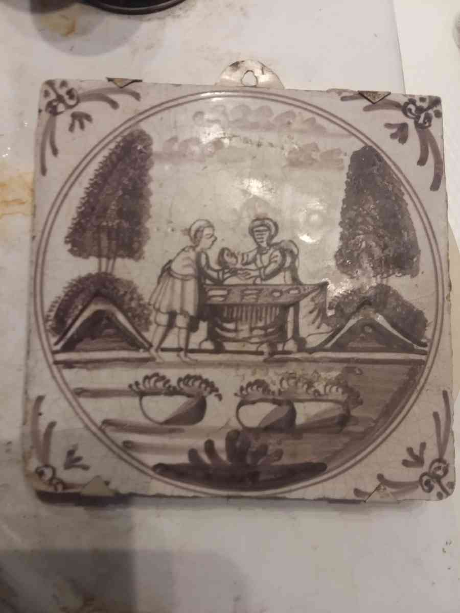 very rear and old tile