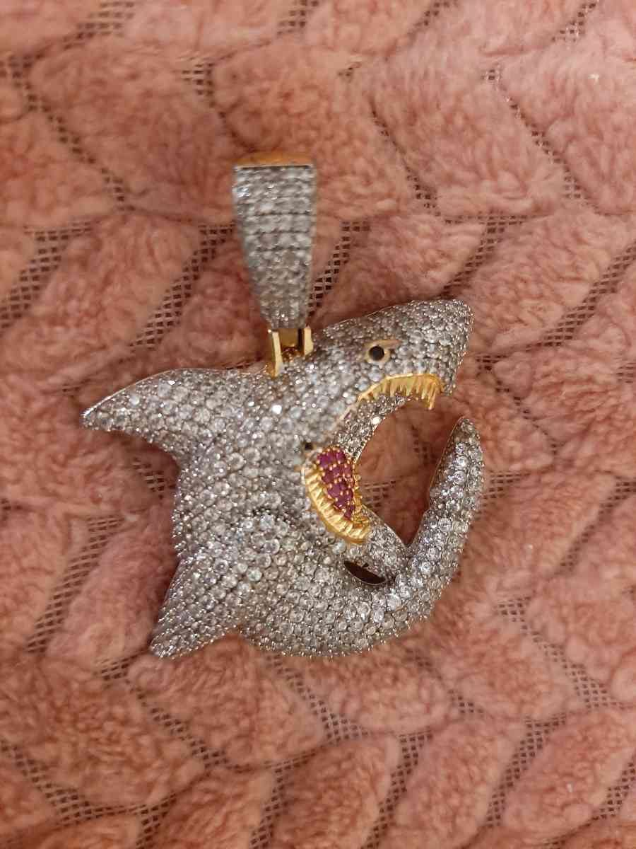 Faux SHARK PENDANT