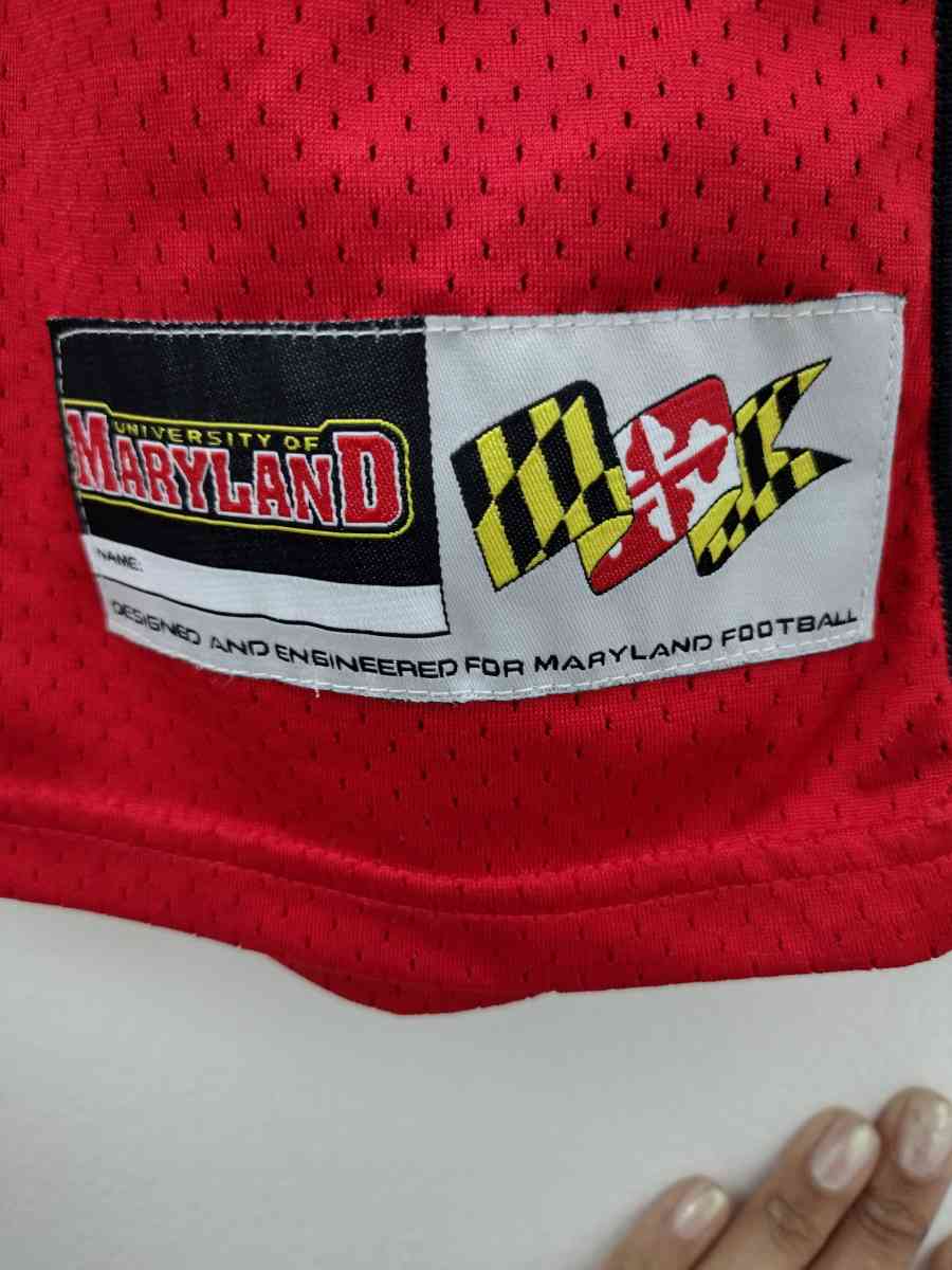 Under Armour Maryland Terrapins Terps Red White Jersey 1