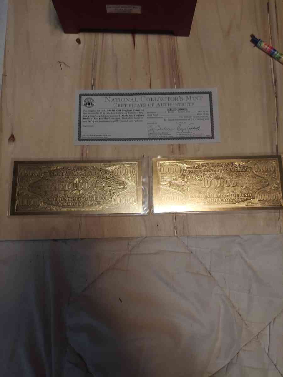 222 carrot gold leavesWhat are the One hundred thousand doll