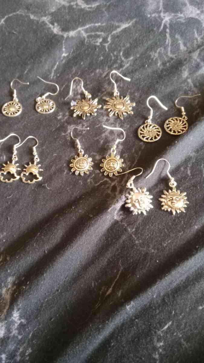 Sun Themed Earrings