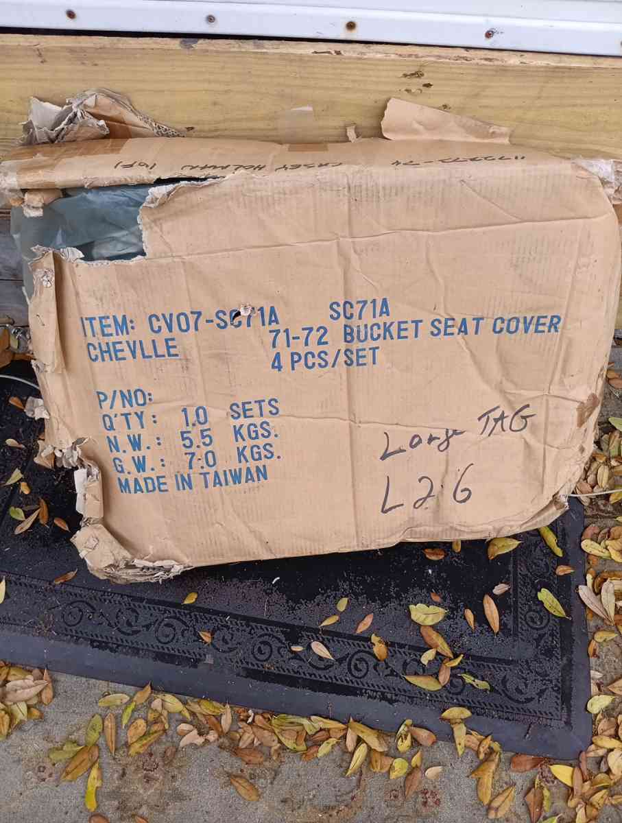 chevelle bucket seats 4 piece